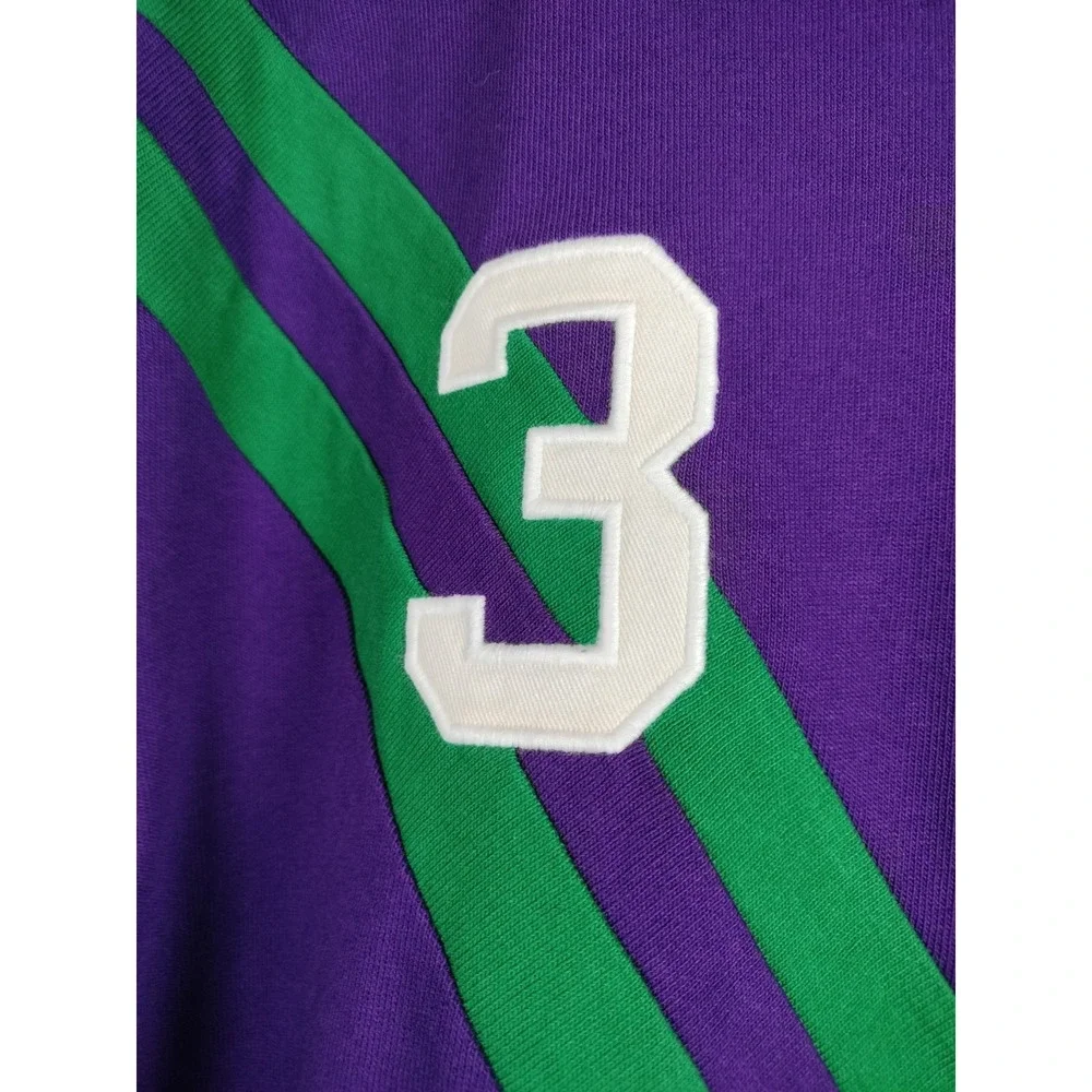 NWT Polo Ralph Lauren Classic Fit Ringer T-Shirt Purple Green Stripe Logo Men L
